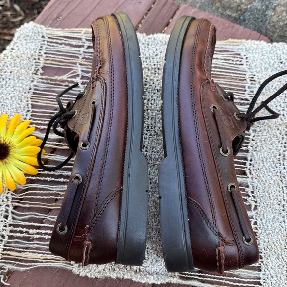 🚤 SPERRY TOP-SIDER; Men’s Dk. Brown Leather Classic Boat Loafers in Sz. 9 - NICE - Picture 9 of 10
